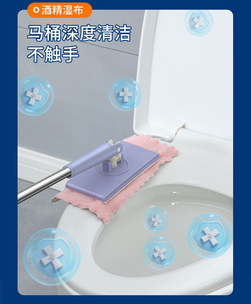 Face towel mop clip cloth mop household absorbent mini mop lazy hands-free wash flat mop wholesale