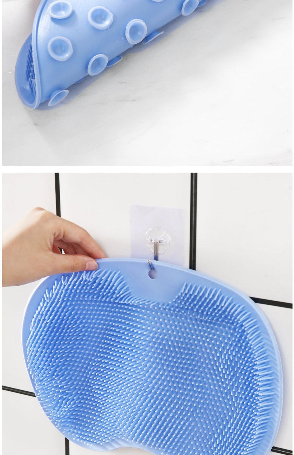 Bath back rubbing artifact, back silicone anti-slip mat, foot rubbing pad, silicone foot rubbing artifact, bathroom foot massage mat